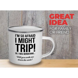 Proposal Camper Mug White - Walk Me Down the Aisle - Wedding Relationship Dad Brother Step Uncle Mom Giving Away to Future Husband 12oz