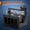 Nilight 4 Gang Rocker Switch Box 4 Holes Panel Detachable