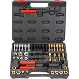 Hromee 49-Piece Thread Chaser Set, UNC UNF & Metric Thread Restorer Tool, Thread Cleaner Rethreading Master Kit