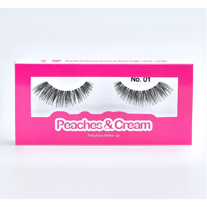 PEACHES AND CREAM NO.01 FALSE EYELASHES, PEACHES & CREAM