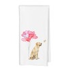 Labrador Retriever Gifts Kitchen Towels, Valentines Day Hand Towels, Yellow