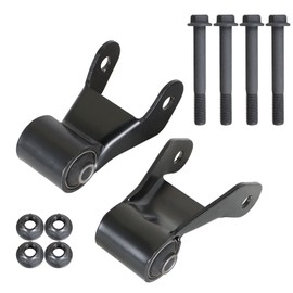 2-Pack 2-Pack Leaf S-pring Rearward Shackle Bracket Kit Replacement for Silverado 1500 1999-2013 Replacement for Sierra 1500 1999-2013