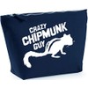 Hippowarehouse Crazy chipmunk guy printed make up cosmetic wash bag