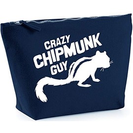Hippowarehouse Crazy chipmunk guy printed make up cosmetic wash bag 18x19x9cm