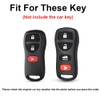 TECART Zinc Alloy Key Case fit for Nissan Frontier Pathfinder