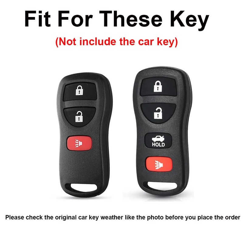 TECART Zinc Alloy Key Case fit for Nissan Frontier Pathfinder