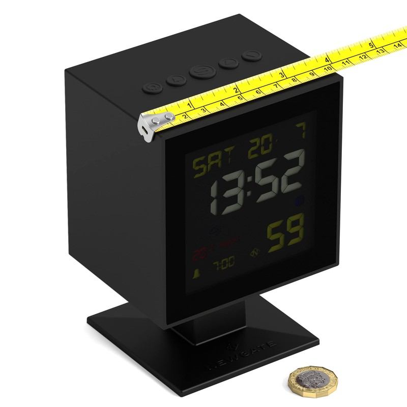 NEWGATE® Digital Monolith Alarm Clock - Bedside Clock - Mantel