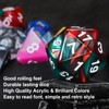 QMay DND Dice Sets - 6 X 7 Polyhedral Dice