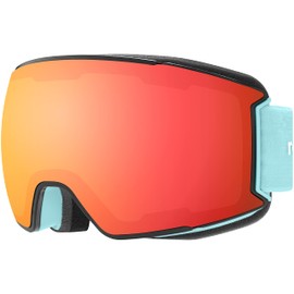 Retrospec Zenith Ski & Snowboard Snow Goggles for Men and Women with Toric Lens - OTG (Over the Glasses) Design and 100% UV Protection for Skiing and Snowboarding