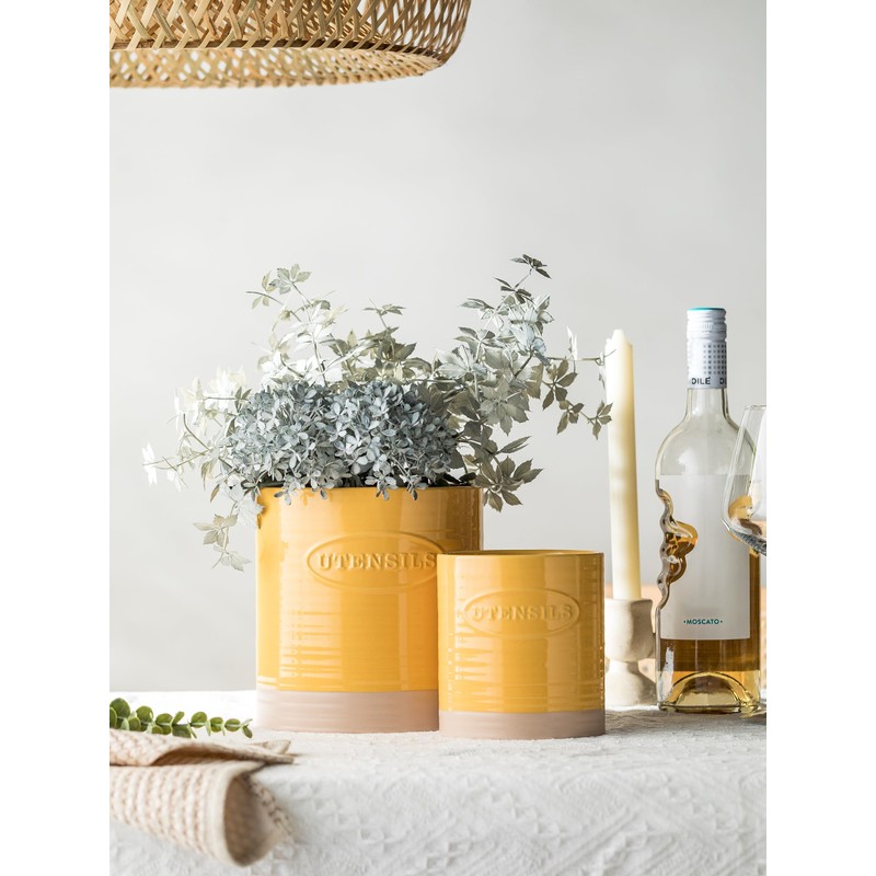 YHOSSEUN Kitchen Utensil Holder, Ceramic Utensil Holder for Kitchen Counter,