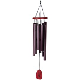 Woodstock Wind Chimes for Outside, Outdoor Decor for Your Patio and Front Porch, Garden Decor, (27") Chimes of Tuscany Purple/Burgundy Wind Chime Gifts (CTS)