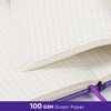 FLEEKOOL Graph Paper Journal Notebook, Leather Graph Grid Notebook with