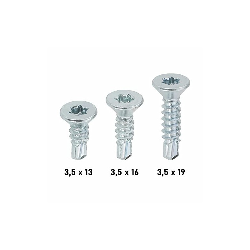 Drilling Screw with Countersunk Head Galvanised TX, DIN 7504 (3.5