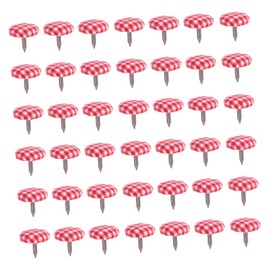 TEHAUX 50pcs Cloth Wrapped Double Feet Rivets for Crafts Lightweight Two-Legged Nail Accessories for Bags Toys More Easy to Use Portable Crafting Material