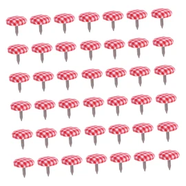 TEHAUX 50pcs Cloth Wrapped Double Feet Rivets for Crafts Lightweight Two-Legged Nail Accessories for Bags Toys More Easy to Use Portable Crafting Material
