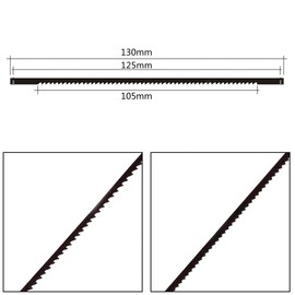 Scroll Saw Blades Fine Cut Scroll Saw Blades with Pin 10/14/18/24 Teeth Suitable for Scroll Saws for Woodworking Power Tool Accessories Pack of 16
