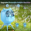 Rechargeable Bubble Machine for Toddlers Kids, Automatic-Rotating, 38000+ Big Bubbles/min,