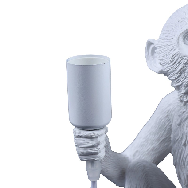 Unbranded Monkey Table Lamp Nordic Light Resin Simian Hanging Rope