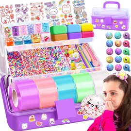 Nano Tape Bubble Kit for Kids with Purple Box, Squishy Making Maker Kit, Nano Tape Bubbles Toys for Girls
