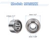 sourcing map 8Pcs MR52ZZ Small Bearing, 2mm ID 5mm OD