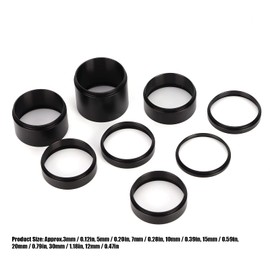 MUNEFE 8Pcs Lens Adapter Rings Extension Tube Set, Lens Extension Tubes, Photography Extension Tubes for Astronomical Telescope