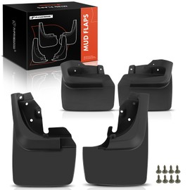 A-Premium Set of 4PCS Mud Flaps Splash Guards Mudguards Mudflaps with Hardware Kits Compatible with Toyota Land Cruiser (80 Series) 1990-1997, Sport Utility, (with Fender Flares), Front and Rear
