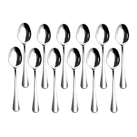 12 Pieces Heavy Duty Teaspoons Set,6.8" Tea Spoons Silverware,Food Grade Stainless Steel teaspoons,Small Spoons for Home, Kitchen, Restaurant,Mirror Polished and Dishwasher Safe