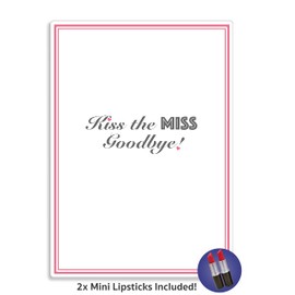 KISS THE MISS GOODBYE - 2 Free Lipsticks Included! - Hen Night Party Game