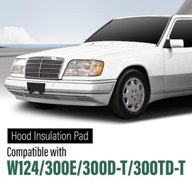 LQI Hood Insulation Pad Compatible with Benz W124 E Class 1990-1995, Fit Benz 300CE 300E 300TE 1990-1993, Fit Benz 400E 500E 1992-1993,Fit Benz E320 E420 1994-1995 1246820726 Black