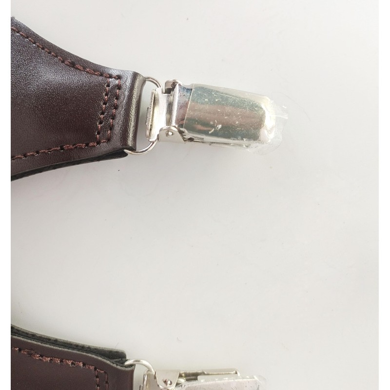 CRESPHONTES 1-1/2 Inch Adjustable Elasticated Suspender,Side Clips Suspenders for men