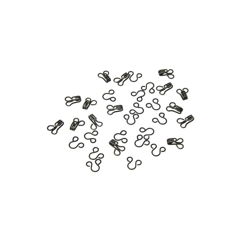 Prym Hooks and Eyes Brass 1 Black