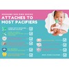 Nookums Paci-Plushies Buddies - Lobster Pacifier Holder - Adapts to