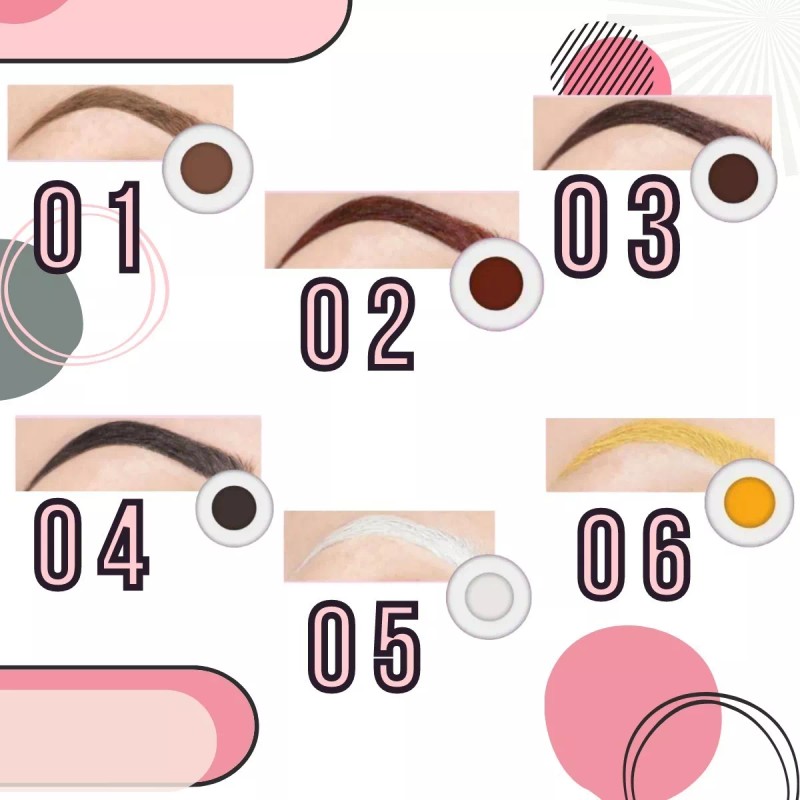 Universo en Linea Crema Pomada De Colores Para Ceja Maquillaje