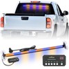 XRIDONSEN 35 inch Traffic Advisor Light Bar 144 LED Blue