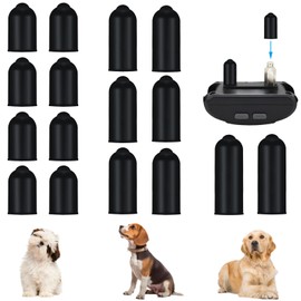 30 Pcs Dog Shock Collar Rubber Tips Training Collar Replacement Parts Silicone Covers Conductive Rubber Sleeve for Dog Training Collar Prongs or Anti Bark Collars Tool (13 mm, 16 mm, 20 mm)