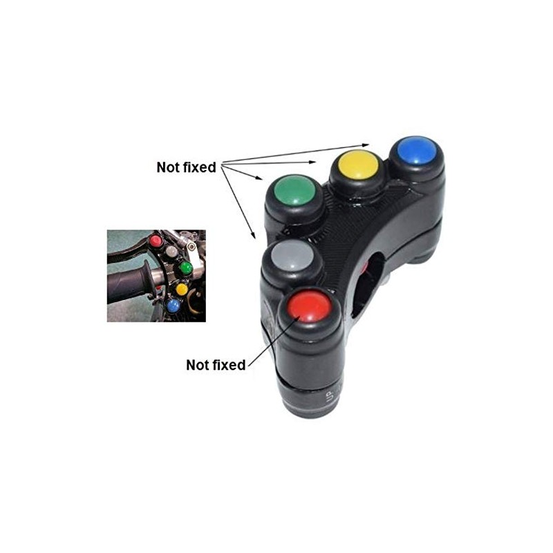 Motorcycle Switch Handlebar Switch Control Handlebar 22 mm for Naked,