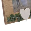 Love Story Wooden Photo Frame - Eucalyptus and Love Heart