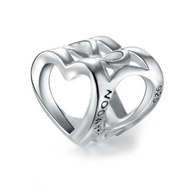 CHAMOON® Charms 925 Sterling Silver Jewellery Pendant for CHAMOON Women's Leather Bracelets | Charms Sit Non-Slip on the Bracelet | Rhodium Plating Protects Against Discolouration and Provides Great