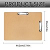 6 PCS Extra Large 11x17 Clipboard, Wood Cleats with Low