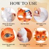 Seenelling 19 Pcs DIY Therian Mask Kit Blank Cat Mask