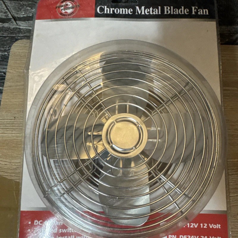 POWER PRODUCTS ALL METAL 12V DASH FAN 175 CFM 6"BLADE