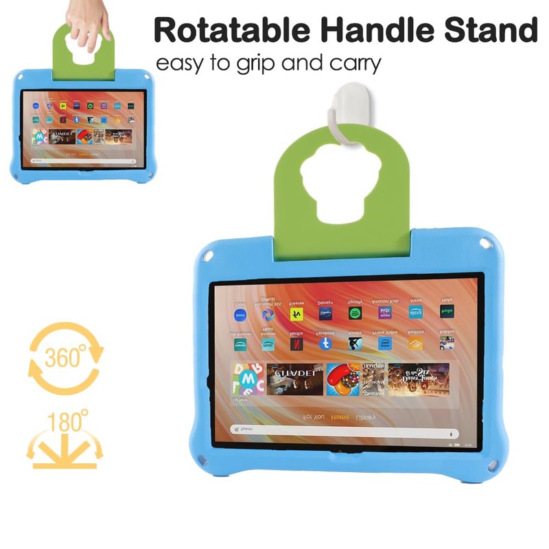 Fire HD 8 2020 2022 2024 Tablet Case Kids, FunnyWin