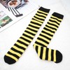 BAOKELAN Knee High Long Socks Striped Casual Thigh High Socks
