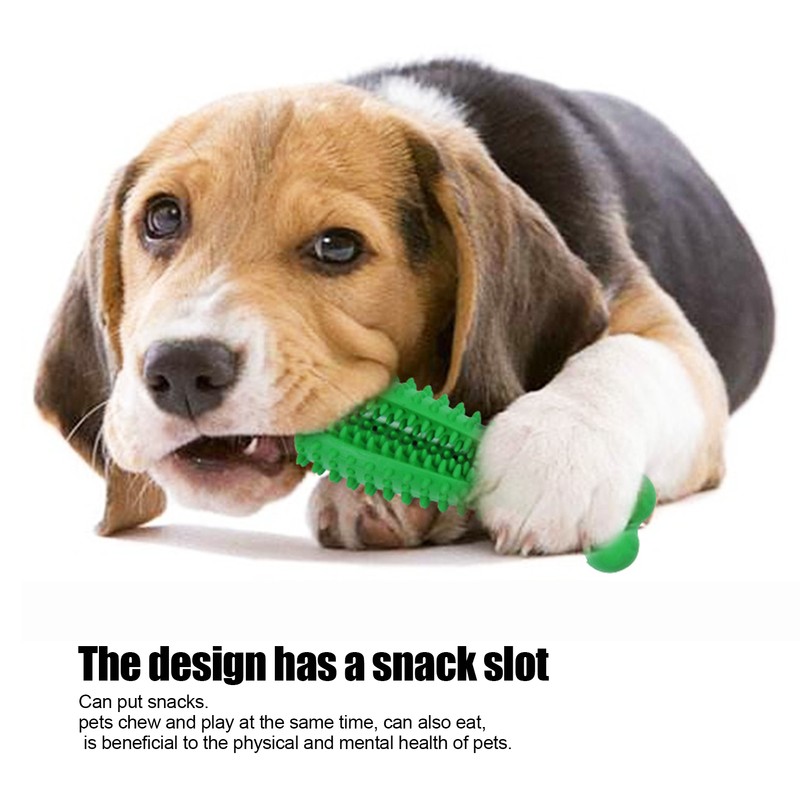 Pet Dog Rubber Safety Molar Cleaning Tooth Rod Playing Biting