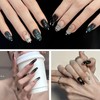 NICENEEDED 25 Pcs Nail Art Dangle Charms with Piercing Tool
