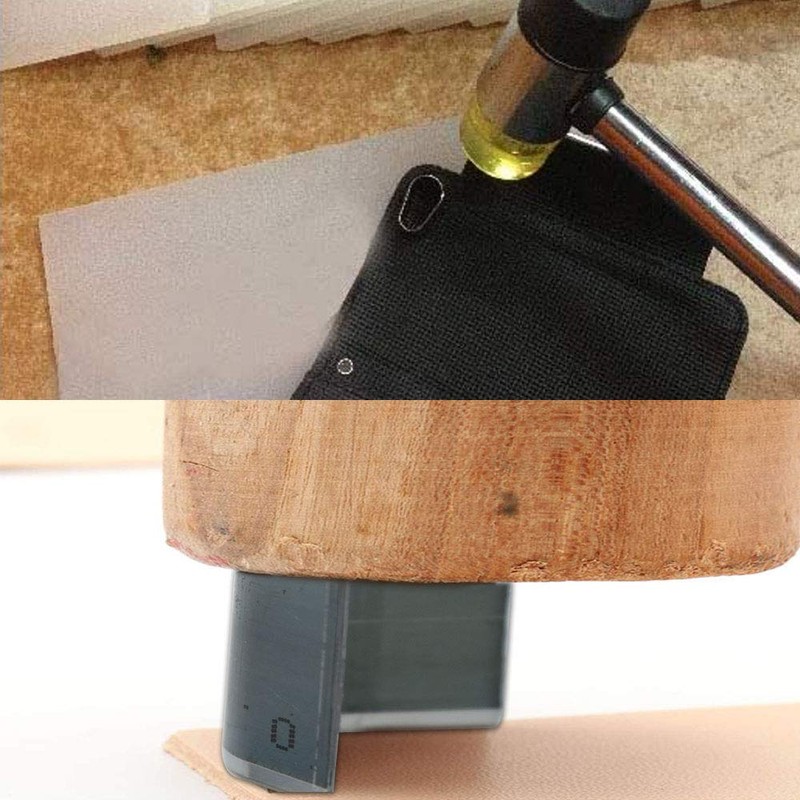 AINetJP Leather Craft End Punch Punch Cutter DIY Hole Edge