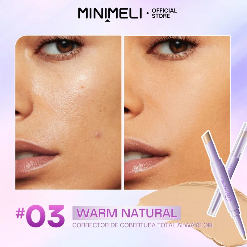 Minimeli 6pcs Kit Maquillaje Completo Base Corrector Labial