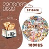 Bubaxuce Funny Baking Stickers 100 Pieces Realistic Transparent Bakery PET