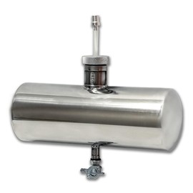 JMCHstore Stainless Steel Mini Bike Gas Tank Cylinder 4x11'' for Coleman Baja Montser Mega moto Predator Hemi non 212 Engine, Massimo Axis RealTree Motovox Mototec Dirt Gas Bike, Go Kart Parts