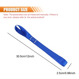 ZIMISI 8PCS Soft Loop Tie Down Straps, 1"x 12" Soft Loop Straps with 4800Lbs Breaking Strength & 1800Lbs Load Capacity, Fits Securing ATV, UTV, Motorcycles, Dirt Bikes, Lawn Equipment (Blue)